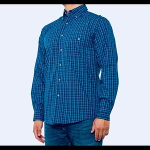 *NWT* Wrangler Rugged Wear Long Sleeve Plaid Shirt Large